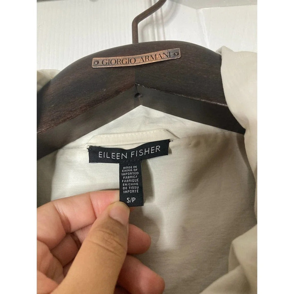 Eileen fisher reversible stand collar jacket sz s - Picture 12 of 16